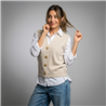 Mujer chaleco bremer botones flores dorados - FRA