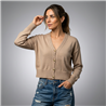 Mujer cardigan bremer corto botones corazones dorados - FRA