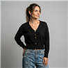 Mujer cardigan bremer corto botones corazones dorados - FRA