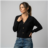 Mujer cardigan bremer corto botones corazones dorados - FRA