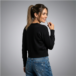 Mujer cardigan bremer corto botones corazones dorados - FRA