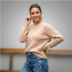 Mujer sweater tejido frente ocho - FRA