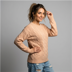 Mujer sweater tejido frente ocho - FRA