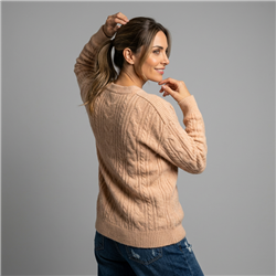 Mujer sweater tejido frente ocho - FRA