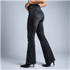Mujer pantalon jean oxford elastizado laterales cintura brillos - EM