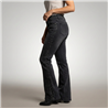 Mujer pantalon jean oxford elastizado laterales cintura brillos - EM