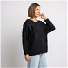 Mujer sweater bremer amplio aplique flores encaje linea italiana - IB
