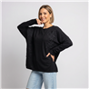 Mujer sweater bremer amplio aplique flores encaje linea italiana - IB