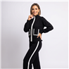 Mujer conjunto tejido lycra pantalon campera bolsillo frente vista - CA