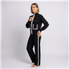 Mujer conjunto tejido lycra pantalon campera bolsillo frente vista - CA