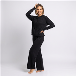 Mujer conjunto tejido hilo buzo capucha frente relieve FRESH - CA