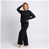 Mujer conjunto tejido hilo buzo capucha frente relieve FRESH - CA