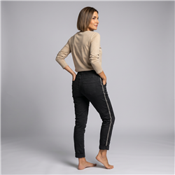 Mujer babucha bengalina galon laterales tachas linea italiana - IB