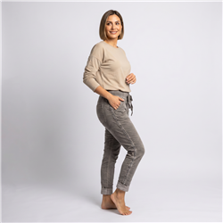 Mujer babucha bengalina galon laterales tachas linea italiana - IB