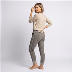 Mujer babucha bengalina galon laterales tachas linea italiana - IB