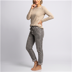 Mujer babucha bengalina galon laterales tachas linea italiana - IB