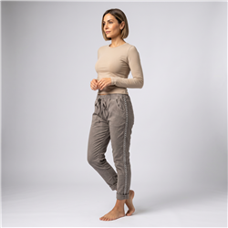 Mujer babucha bengalina galon laterales tachas linea italiana - IB