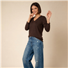 Mujer sweater bremer liso escote V - CAL