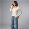 Mujer sweater bremer liso escote V - CAL