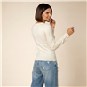 Mujer sweater bremer liso escote V - CAL