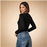 Mujer sweater bremer liso escote V - CAL