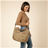 Bolso lona frente bolsillo cierre - GO