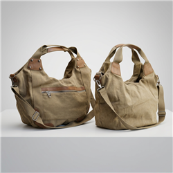 Bolso lona frente bolsillo cierre - GO