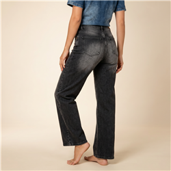 Mujer pantalon jean recto elastizado - BEL