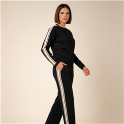 Mujer conjunto tejido elastizado galon laterales color - CAL