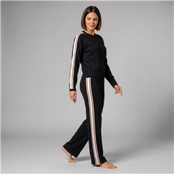 Mujer conjunto tejido elastizado galon laterales color - CAL