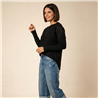 Mujer sweater bremer amplio mangas brillos - OG