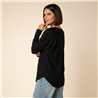 Mujer sweater bremer amplio mangas brillos - OG