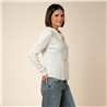 Mujer campera hilo morley capucha - CAL