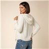 Mujer campera hilo morley capucha - CAL