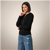 Mujer campera hilo morley capucha - CAL