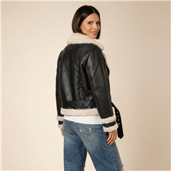 Mujer campera gamulan cinturon - CAL