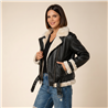 Mujer campera gamulan cinturon - CAL