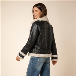 Mujer campera gamulan cinturon - CAL