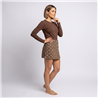 Mujer short pollera jean alunare - TI