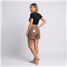 Mujer short pollera jean alunare - TI