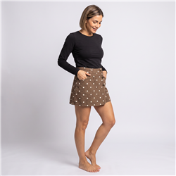 Mujer short pollera jean alunare - TI