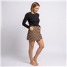 Mujer short pollera jean alunare - TI