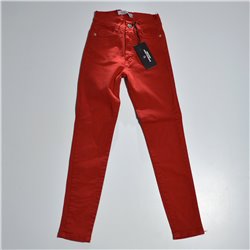 Mujer Pantalon gabardina color elastizado