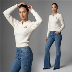 Mujer sweater tejido chomba - CA