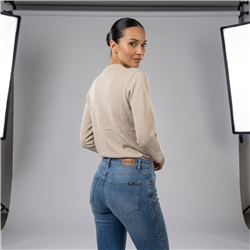 Mujer sweater bremer cuello redondo liso - CA