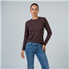 Mujer sweater bremer cuello redondo liso - CA