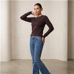 Mujer sweater bremer cuello redondo liso - CA