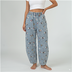 Mujer pantalon jean moon cintura elastica estampa DISNEY - OG