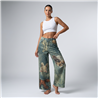 Mujer pantalon jean wide leg estampa OSITOS - OG