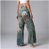 Mujer pantalon jean wide leg estampa OSITOS - OG